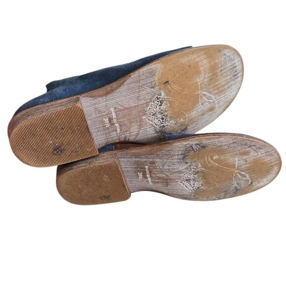 Free People Mont Blanc Blue Suede Sandals Size 381/2 US 8 - Picture 13 of 15